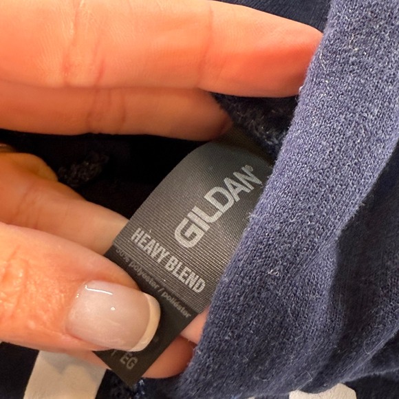 Trump Won 2024 Gildan Heavy Blend Graphic Hoodie Navy Fleece Pullover XL - Picture 3 of 5